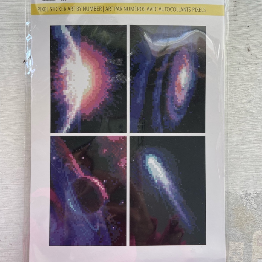 Recollections Pixel Sticker Art by Number - Cosmic Colors